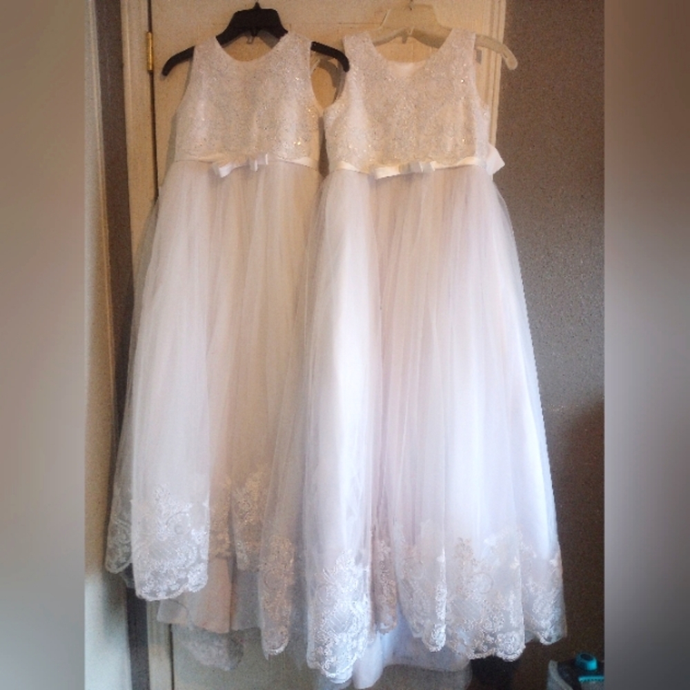 Little Girls Formal Dresses or Flower Girls Dresses Size 8 and Size 10